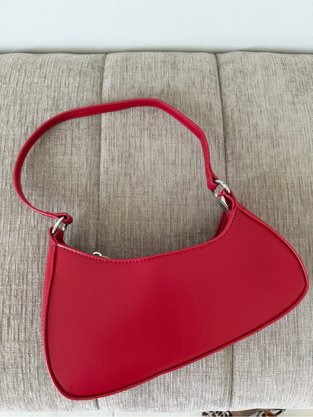 Red Mini Shoulder Bag - Sleek Contemporary Style